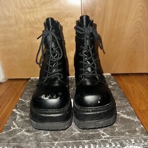 Demonia Technopagan Platform Boots - US 8